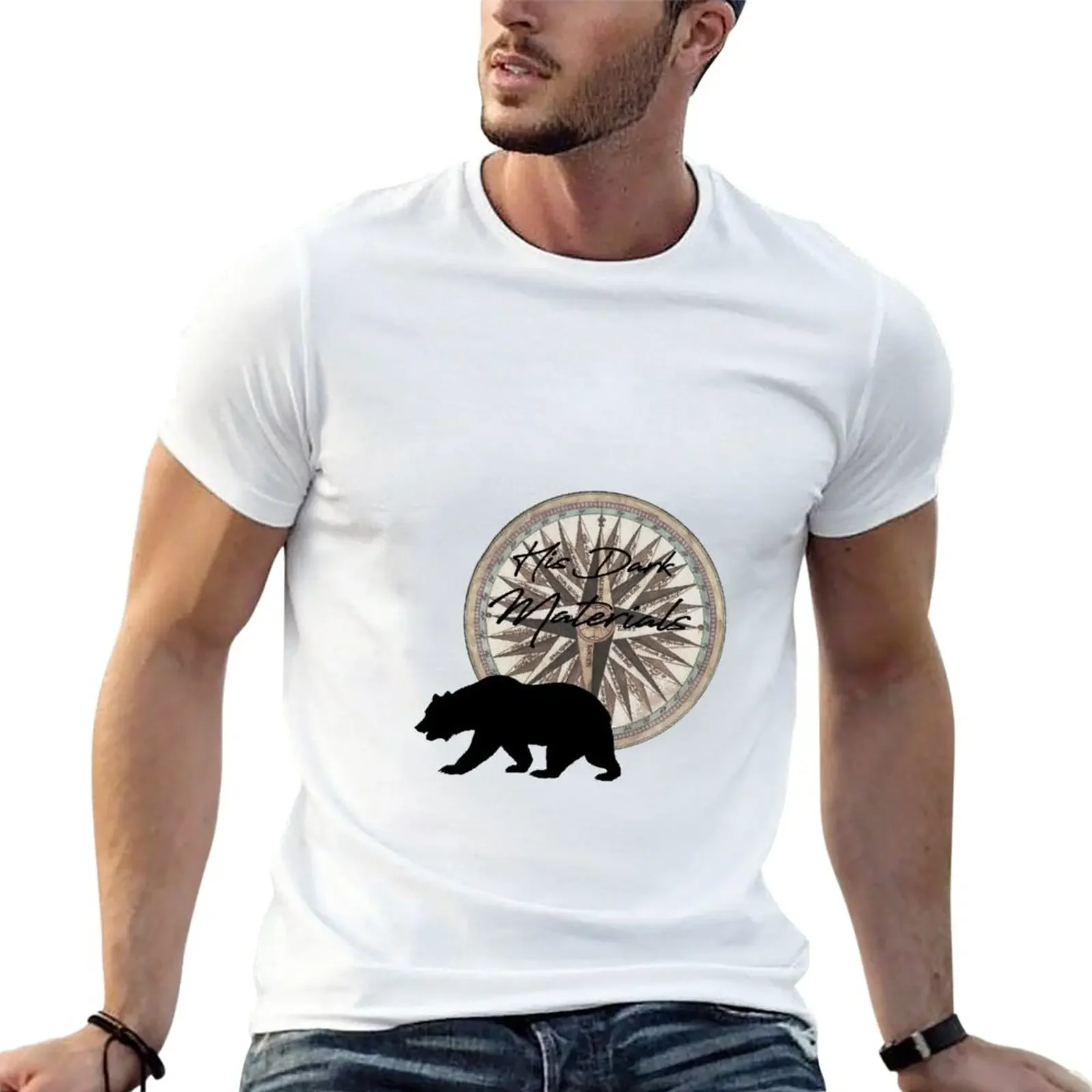 His dark materials T-Shirt vintage clothes korean fashion aesthetic clothes mens graphic t-shirts anime