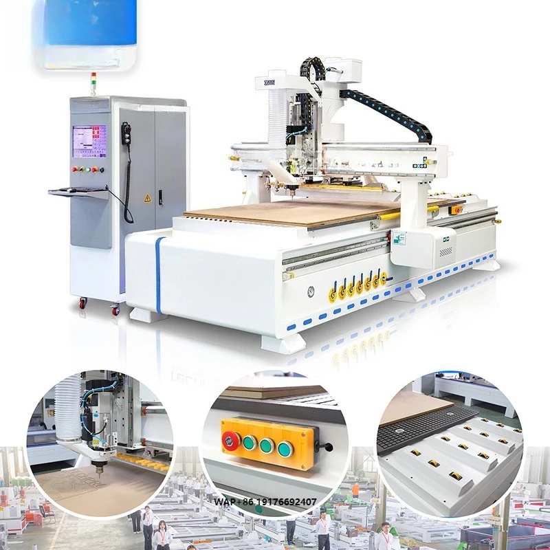Professional 1325 Automatic 3 Axis 3d Cnc Wood Engraving Machine ATC CNC Router Machine for Wood Cabinet Making