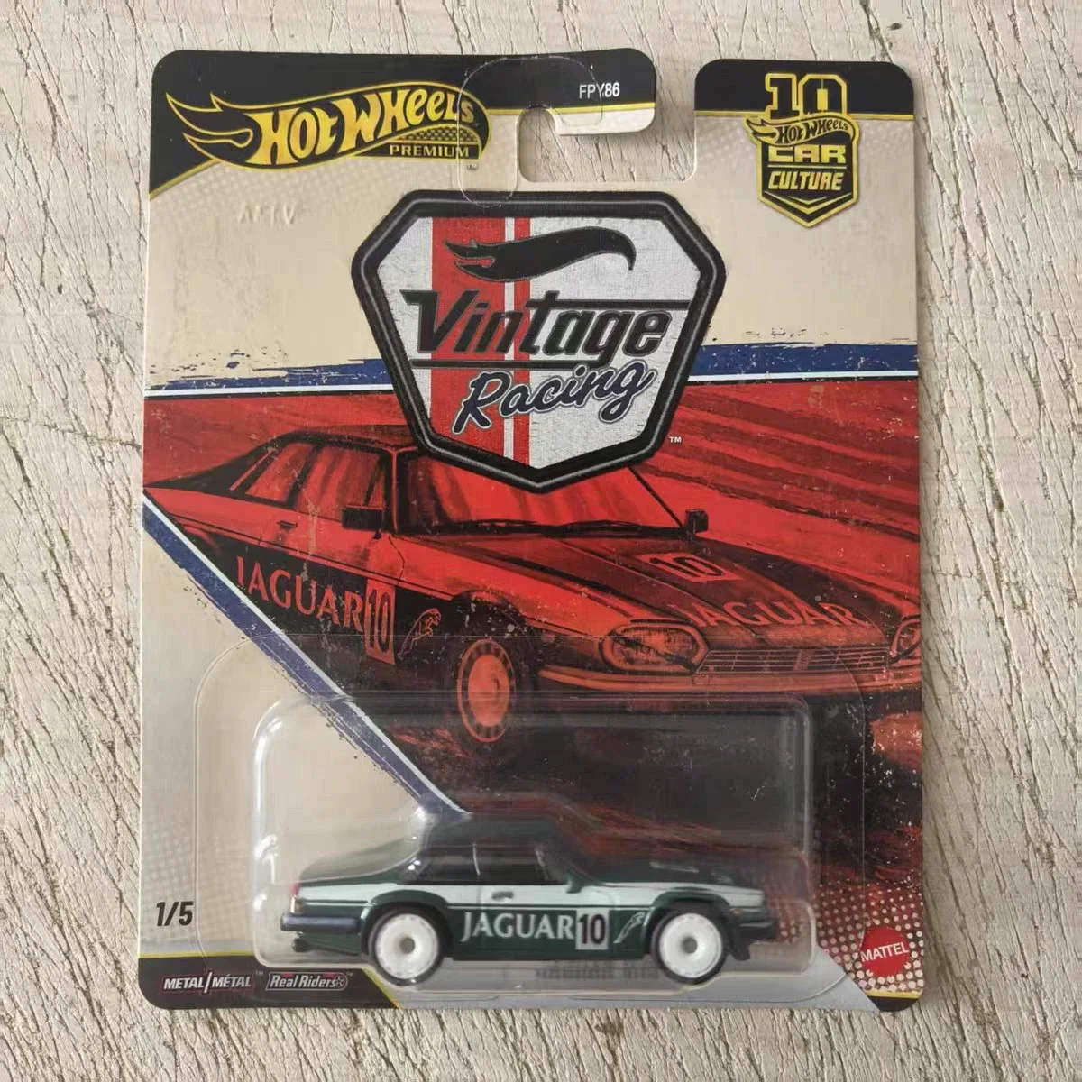 Hot Wheels Car Culture Vintage Racing Complete 5‑Car Set Diecast Car Model Collectible Alloy Vehicle Display Toy Christmas Gift