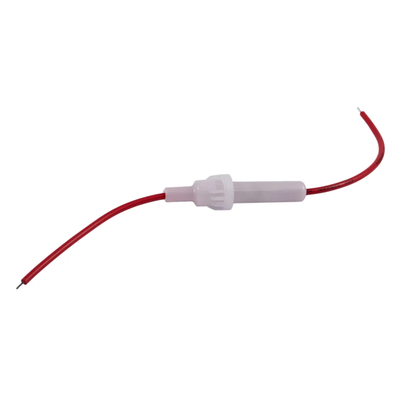 FEDI-Red Wire White Screw Type Cap Inline 6Mm X 30Mm Tube Fuse Holder 15Pcs