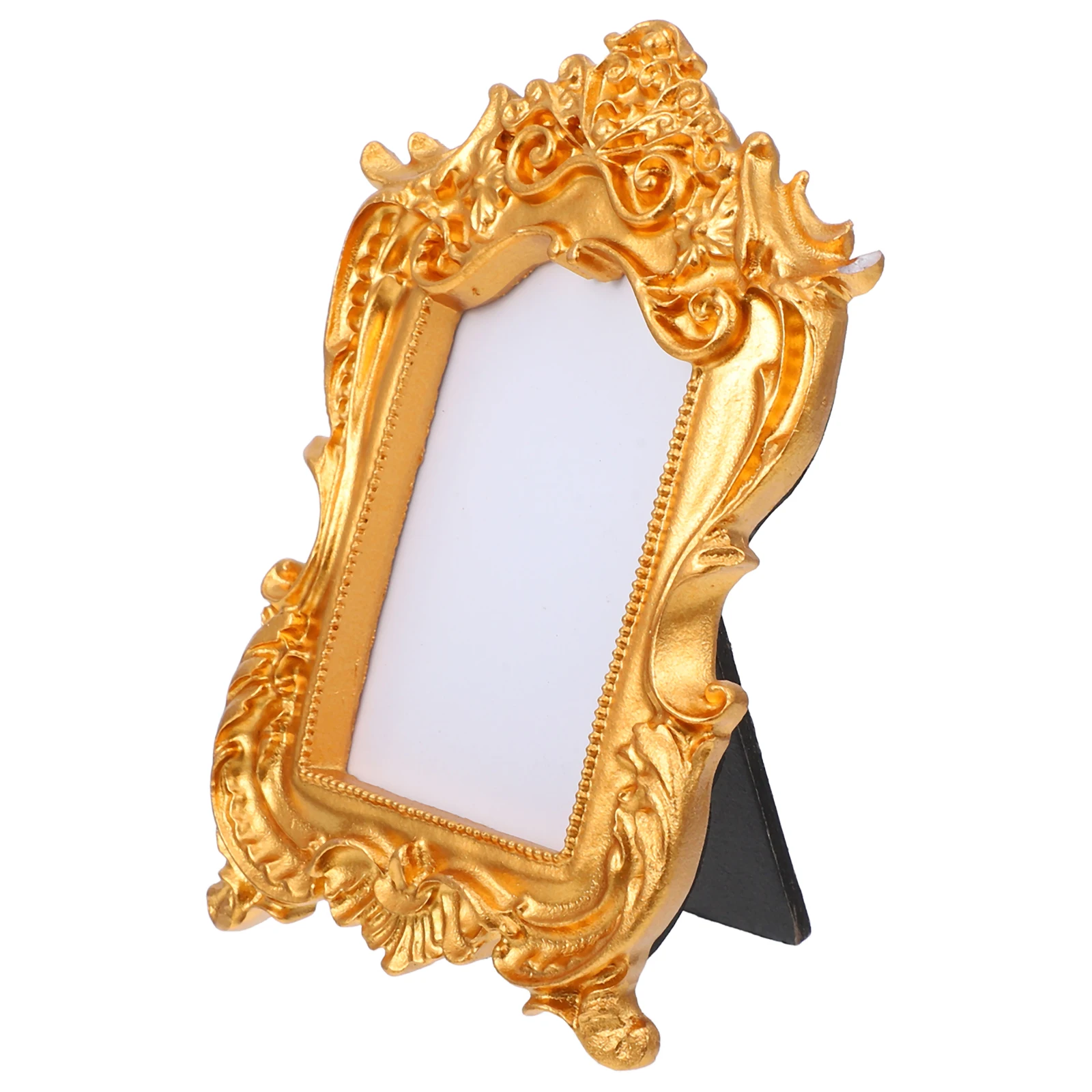 

Vintage Picture Frames Gold Resin nament Desktop Holder 03 Large Size Decorative Photo Display Frame for Home Office