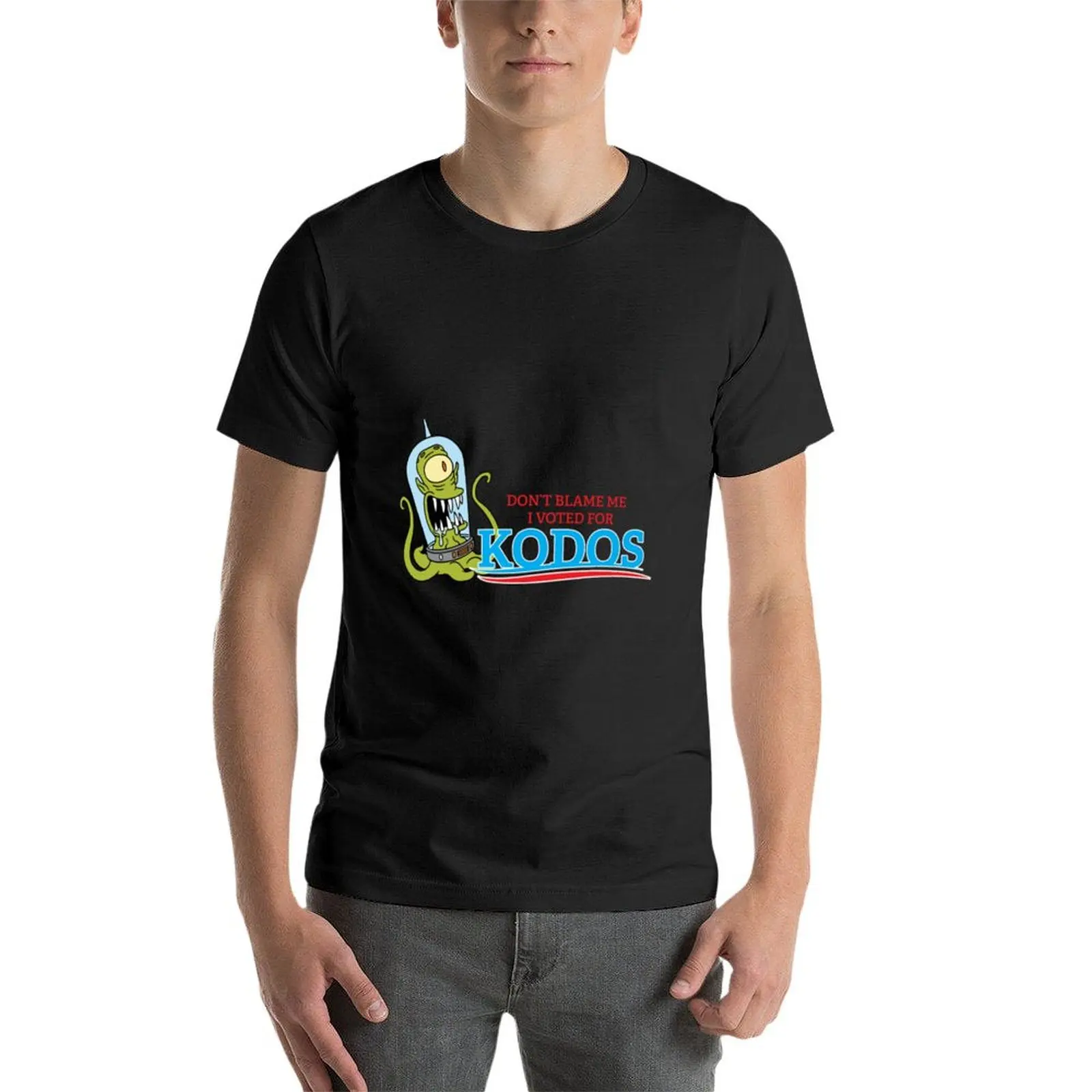 Don't Blame Me I Voted for Kodos T-Shirt boys animal print man t shirt anime cheap stuff mens clothing