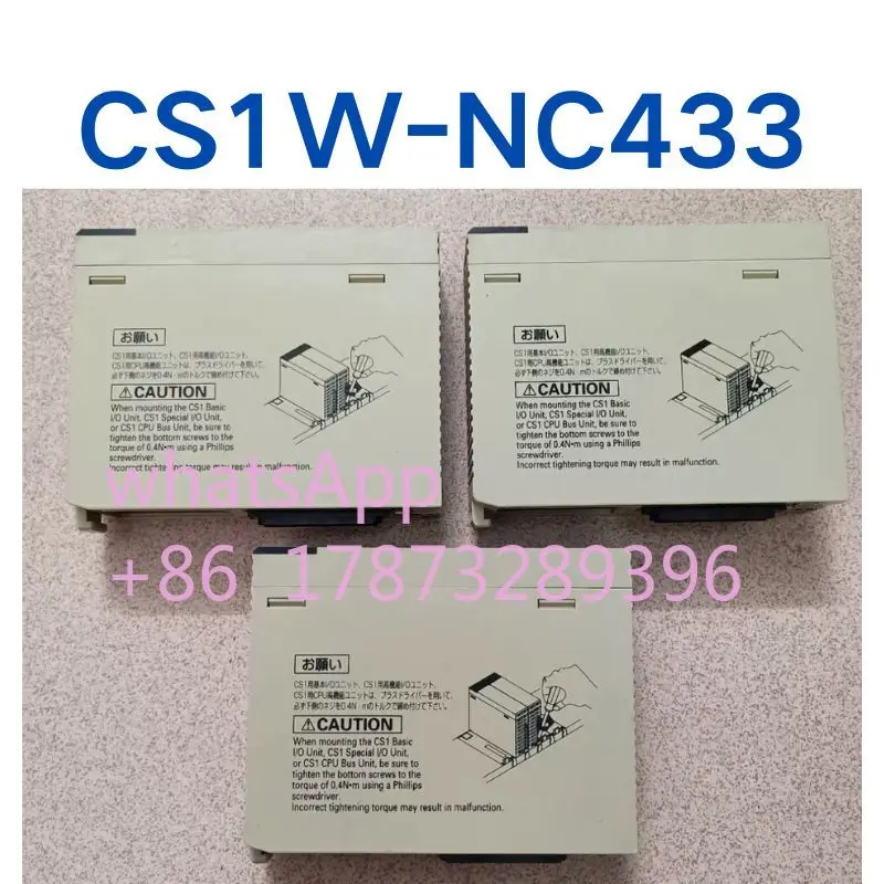 Used PLC CS1W-NC433 tested OK, function intact