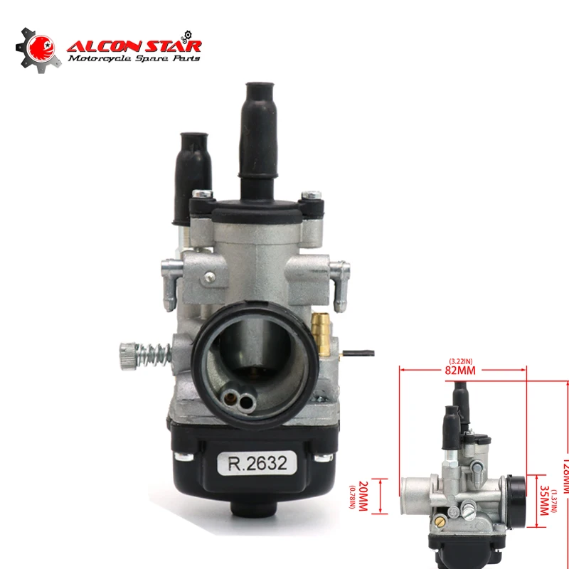 

Карбюратор мотоцикла Alconstar PHBG 21 DS (R2632) 21 мм, подходит для 2-тактного мотоцикла объемом 50‐110 куб.см