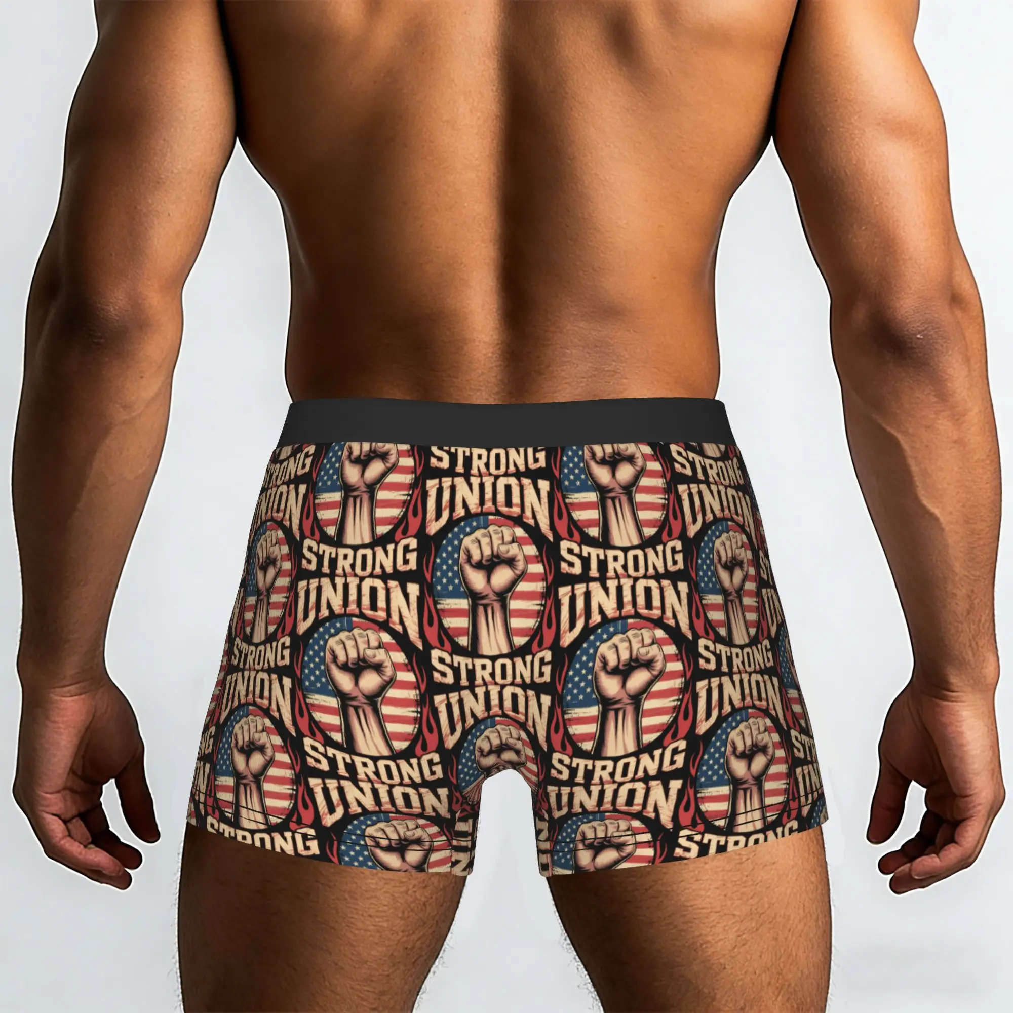 Union Strong Worker Labor Day  Labor Movement Underpants Breathbale Panties Man Underwear Ventilate Shorts Boxer Briefs