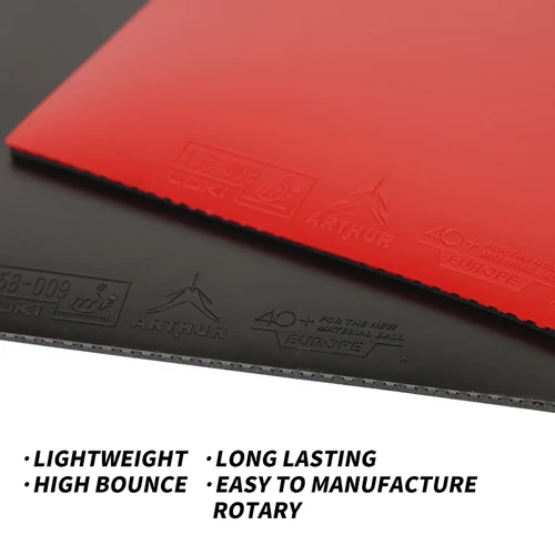 Imagen 2 del producto LOKI ARTHUR EUROPE DIAMOND hoja de goma para tenis de mesa aprobada por la ITTF goma de Ping Pong no pegajosa con esponja de pastel de carbono Pips-in