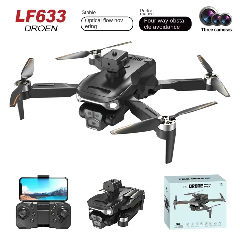 

LF633 Brushless Drone 2.4G Optical Flow Dual Camera Obstacles Avoidance 4K With Dual Lens WIFI HD Professional Aerial Dron