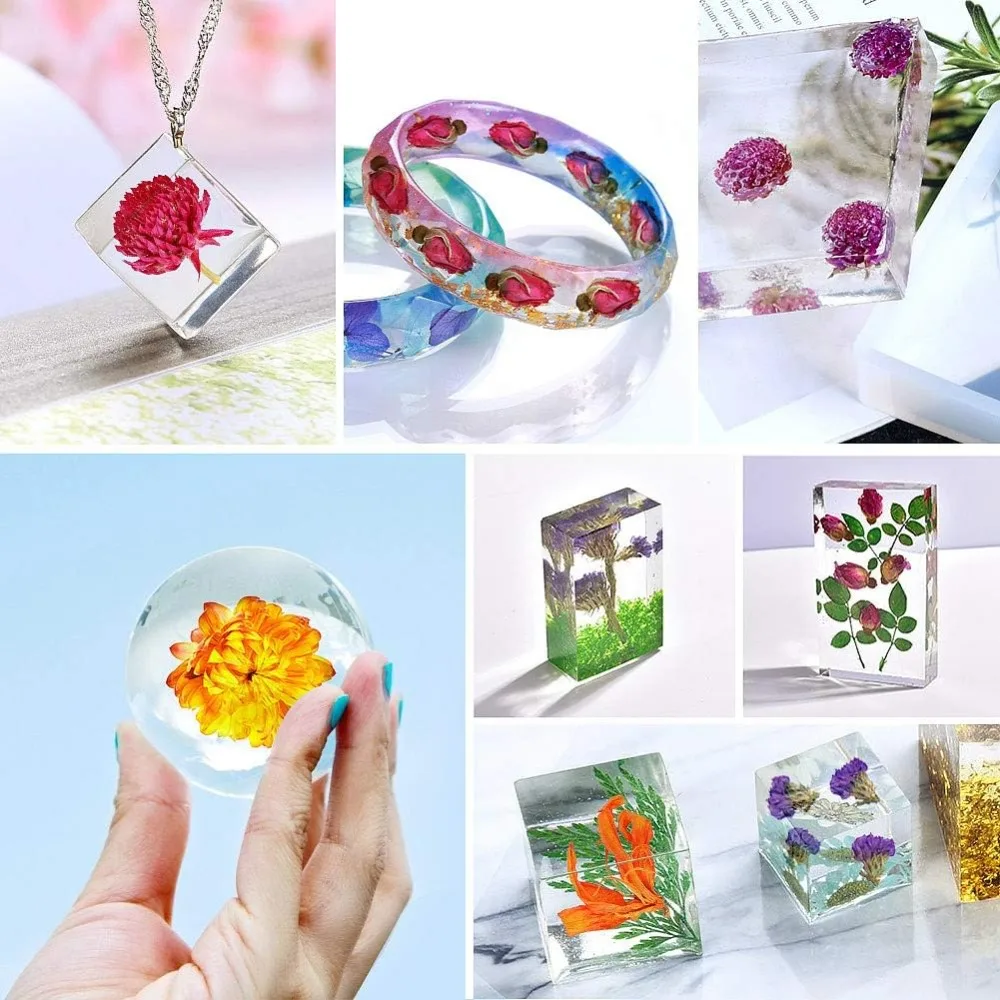 16 Bags Dried Flowers for Soap Making, DIY Candle Making, Bath - Rose Petals, Lavender, Forget Me Not, Lilium, Jasmine, Rosebuds & More view 5