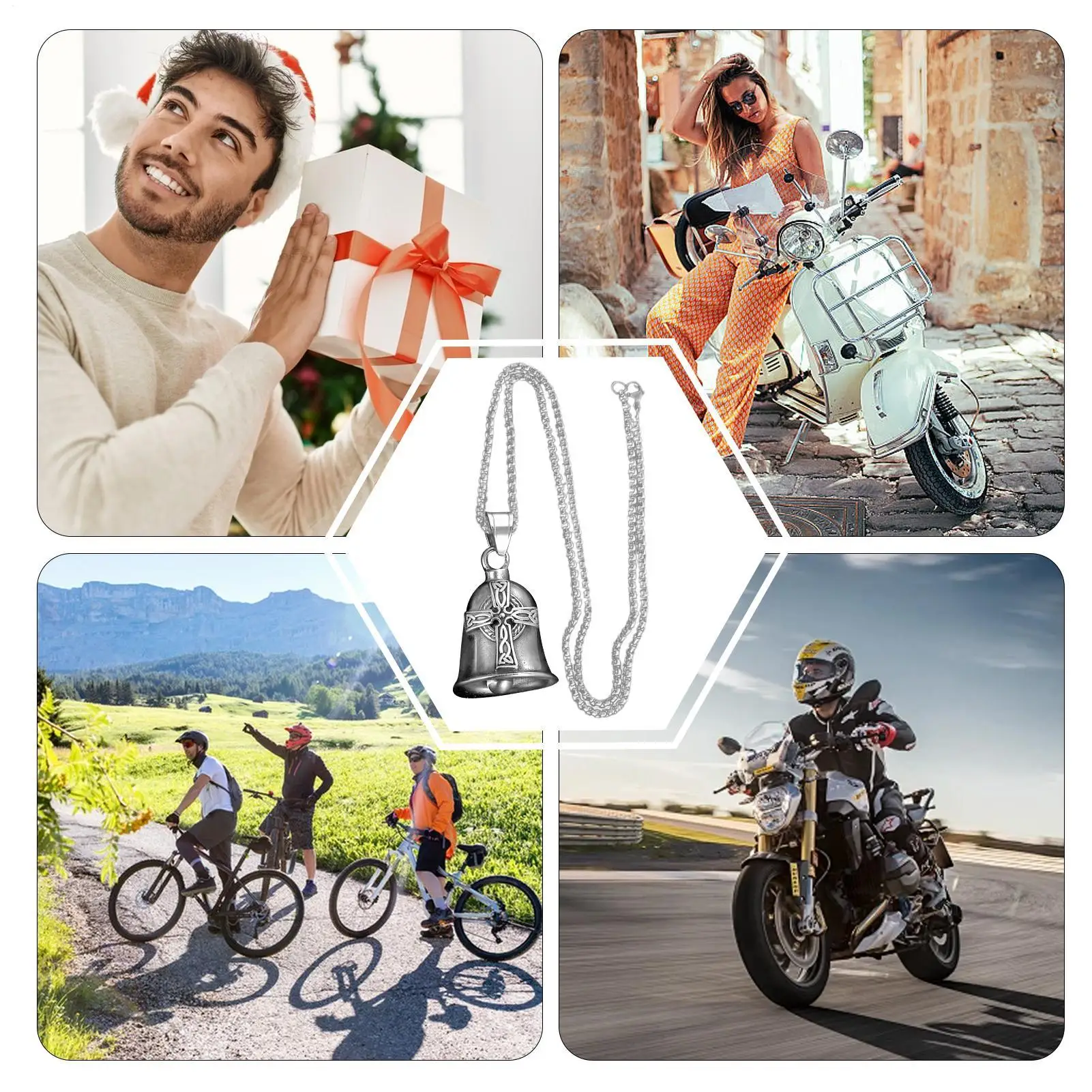 

Колокольчик для верховой езды, колокольчик для байкера, портативные аксессуары для мотоциклов для байкеров, мотоциклетный амулет для езды на велосипеде