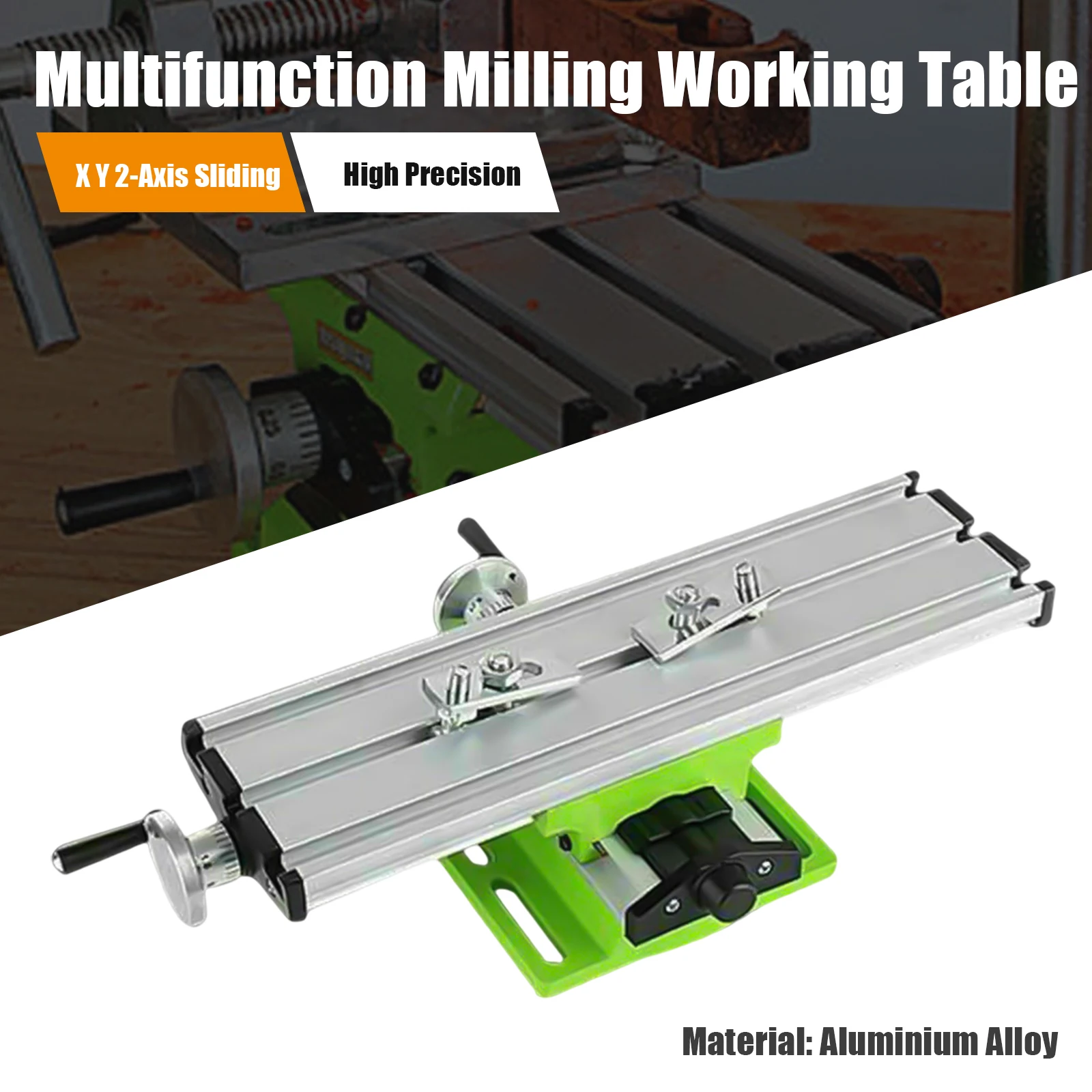 Cross Slide Drill Press Bench Axis Multifunction Worktable Mill Machine Work Table Compound Vise Vice