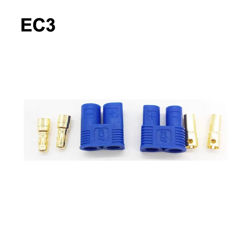 5 pares macho hembra Ec2 Ec3 Ec5 Ec8 2mm 3mm 5mm 8mm conector tipo bala con conector Banana para Rc Esc Motor Rc Quadcopter Drone batería Lipo