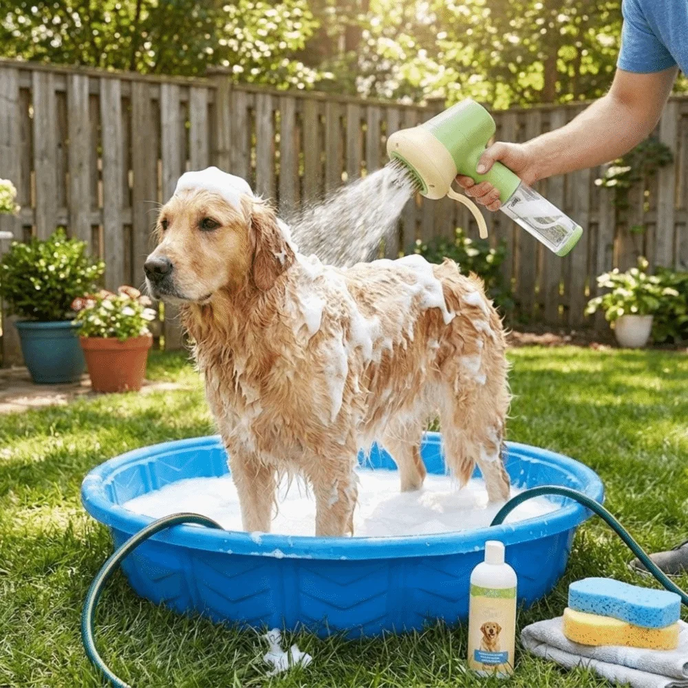 High Density Foam Pet Electric Foam Machine Waterproof Rechargeable Bathing Soap Dispenser Handheld Low Noise