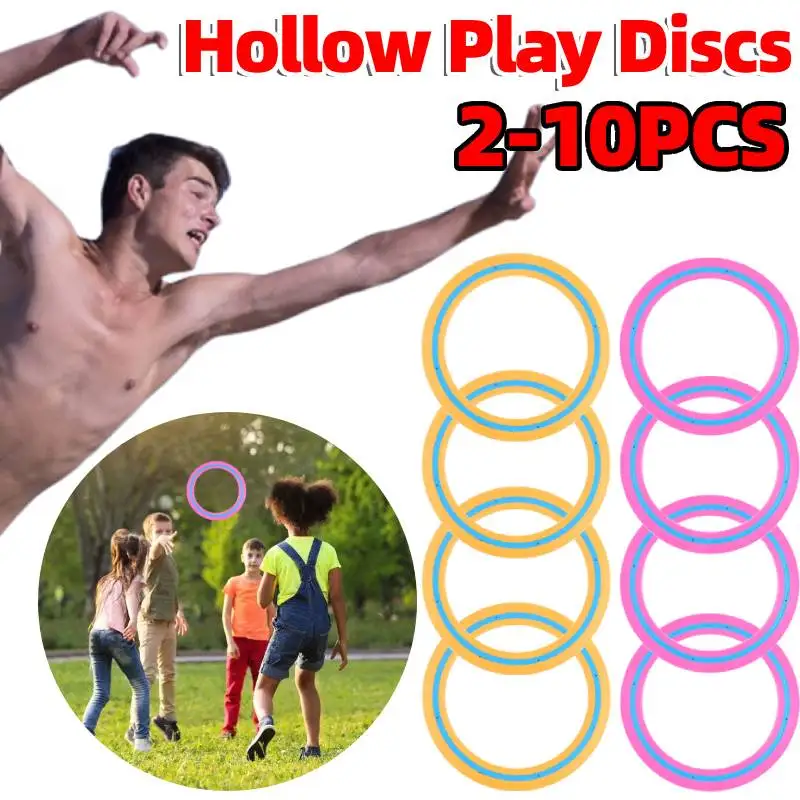 2-10Pcs 25cm Flying Disc Portable Flying Ring Versatile Outdoor Flying Disc Playing Throwing Catching Saucer for Beach Backyard