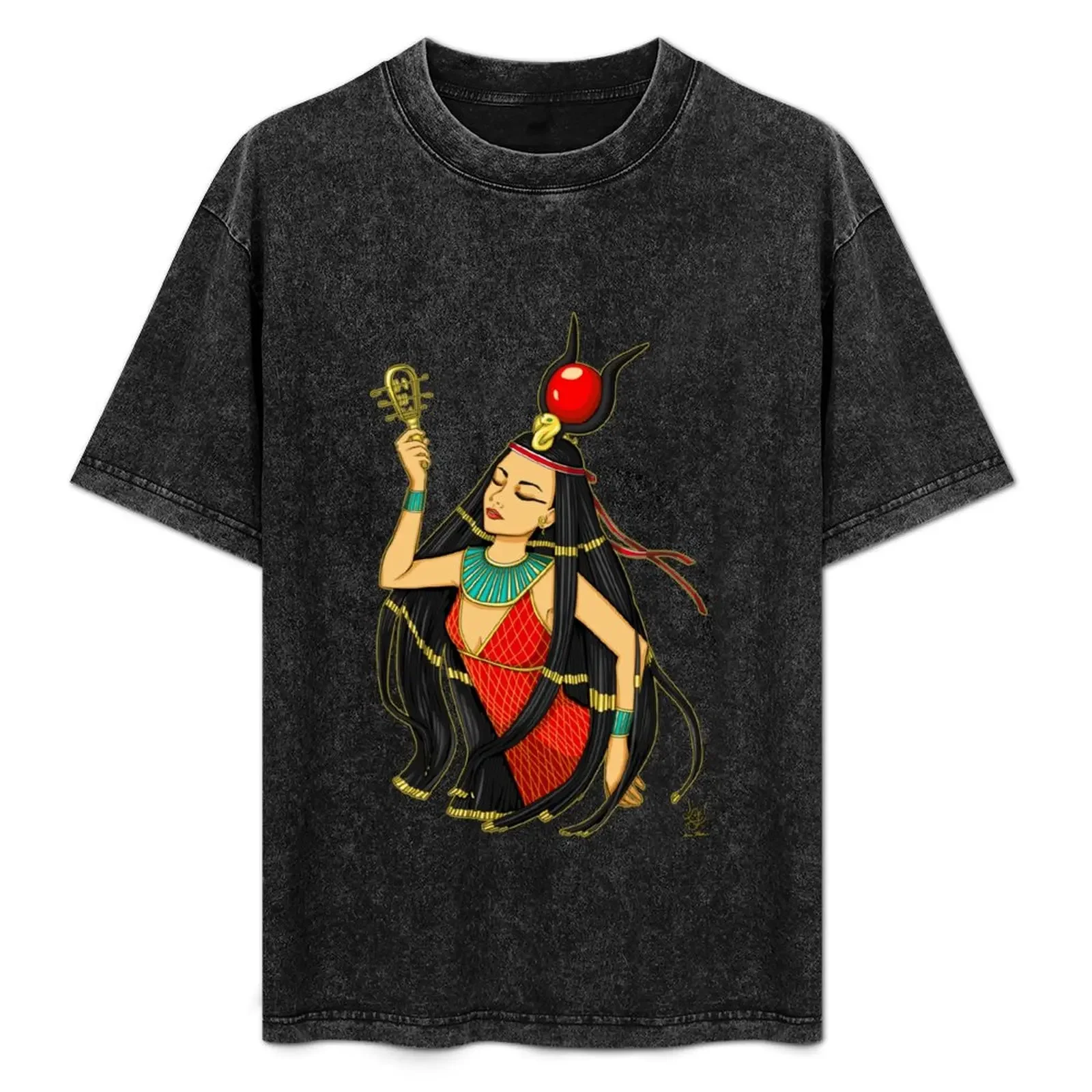

Hathor Goddess T-Shirt vintage t shirts quick drying plus sizes plus size men clothing