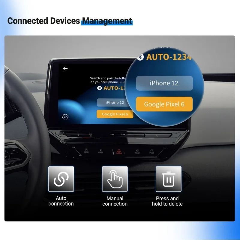 Picasso Smart Car Box Auto verkabelt Carplay zu Wireless Carplay Wireless Android Auto