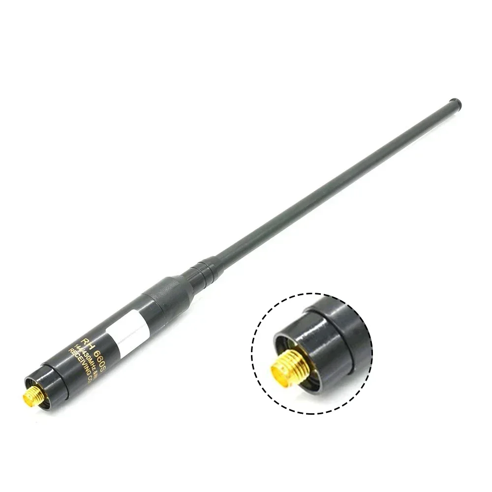 Sma-fêmea Sma-macho Bnc Alto Ganho Dual 144 430mhz Antena Telescópica Equipamento de Teste Peças Ferramentas de Inspeção de Medição Rh660s