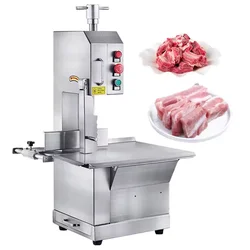 Safety Commercial Electric Butcher Cut Frozen Meat Processing Food Small Fast Cutting Meat And Bone Band Saw Machine