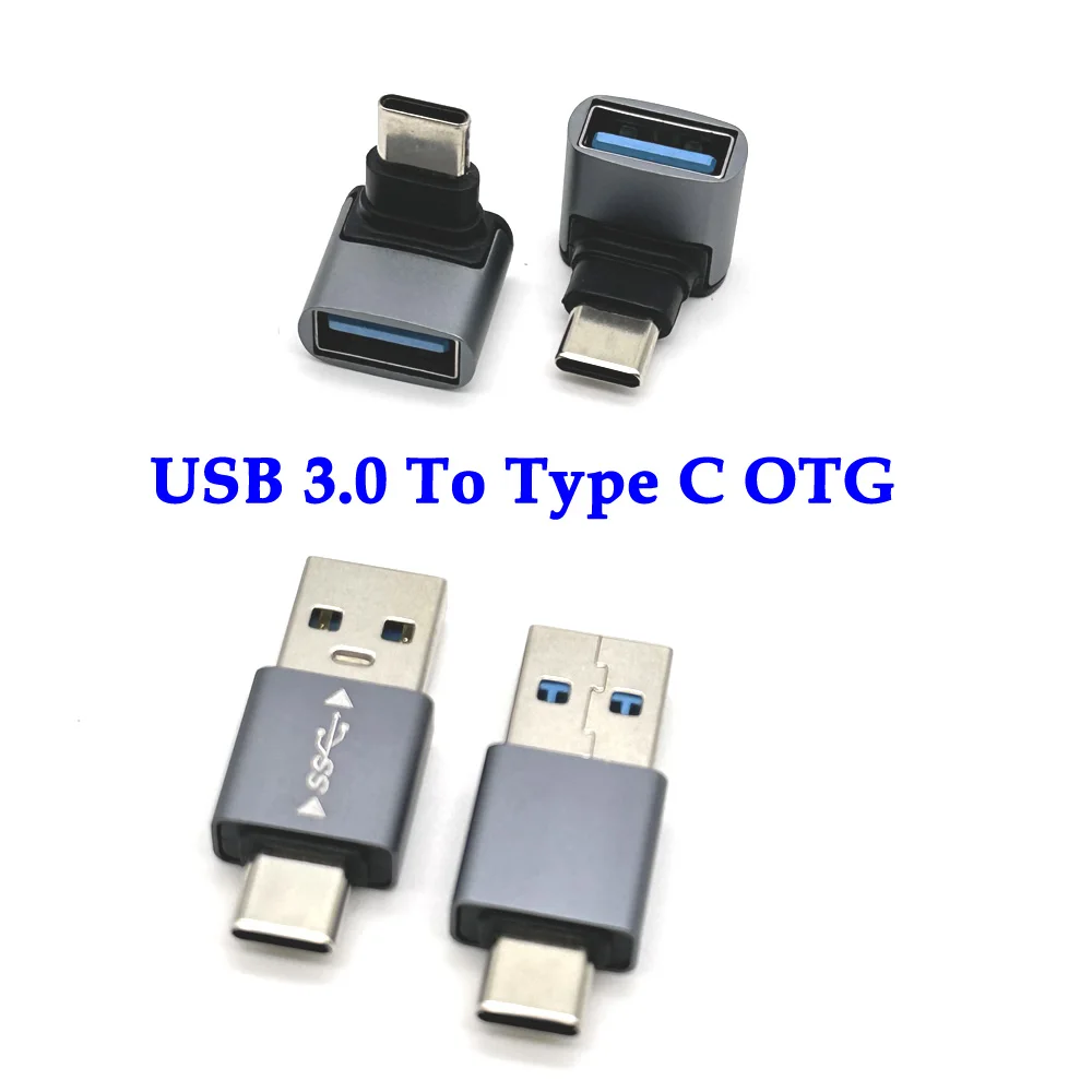 100PCS USB 3.0 To Type C OTG Charger Adapter Connector Type-C to USB Male To Type-c Adapt Converter for PC MacBook Car USB ipad