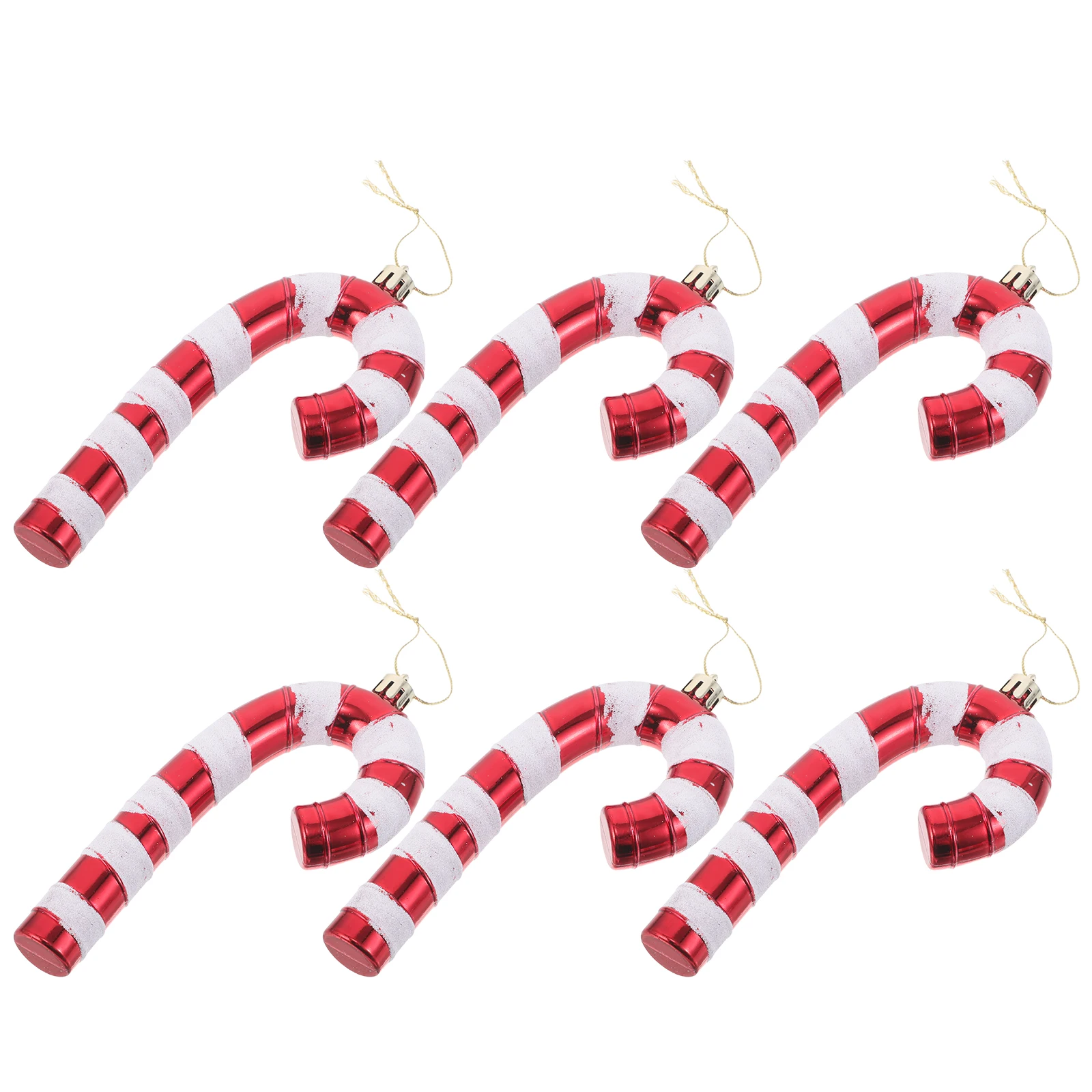 

6Pcs Christmas Decoration Set Large Decorative Candy Canes for Tree Hanging Home Office Holiday Decor Festive Xmas New Year