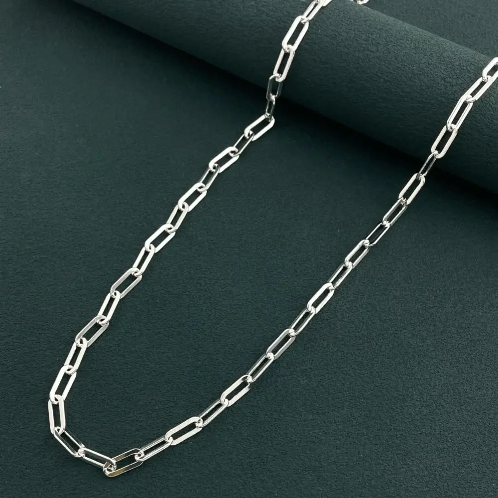 New Original 925 sterling Silver gorgeous 4MM fit pendant chain necklace for women fashion wedding party Costume jewelry gifts