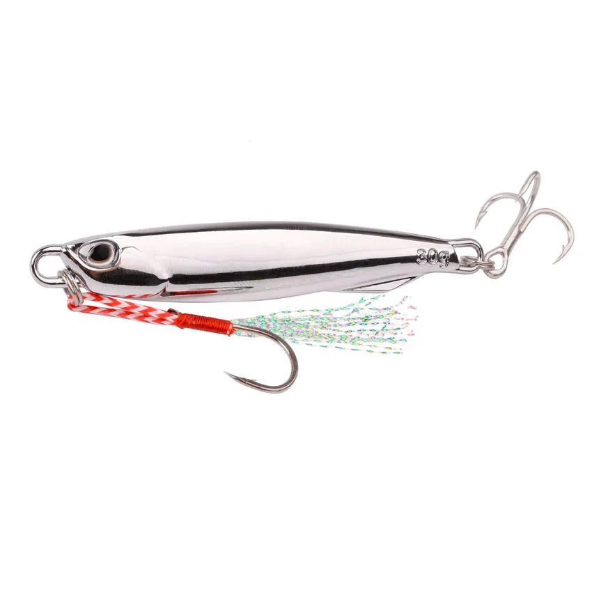 6Pc 7.7Cm 30G Lặn Sâu Kim Loại Lớn Jig Mồi Dụ Cá Nhân Tạo Wobbler Mồi Crankbait Biển Bass pike Cá Rô Câu Cá