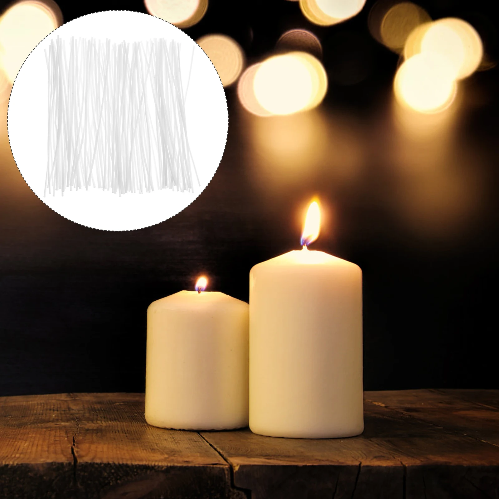 

100pcs Cotton Wicks Diy Making Supplies Replacement For Pillar Taper Soy Beeswax Candles Long Durable Wick Practical Wick