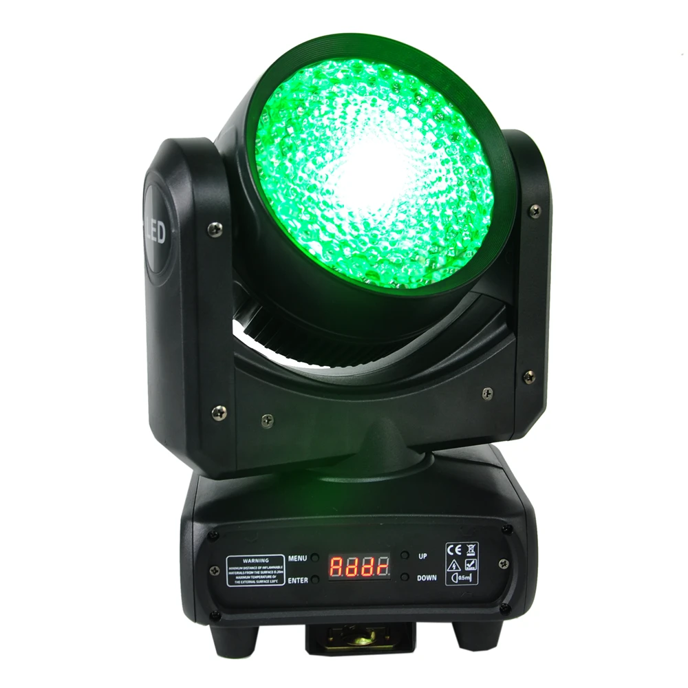 120W RGBW LED Moving Head Light DJ Light Stage Lighting RGB Halo DMX-512 Voice Control Suitable for Disco Mobile DJ Party