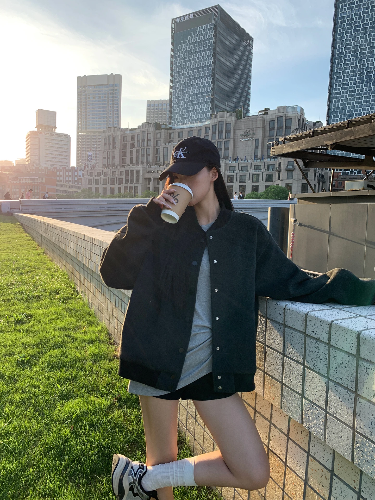 ey Cotton Jaet Donna Sle Commute Faion 2025 Nuovo arrivo Casual Baseball irt Red Hot Person's Club Fibra di poliestere