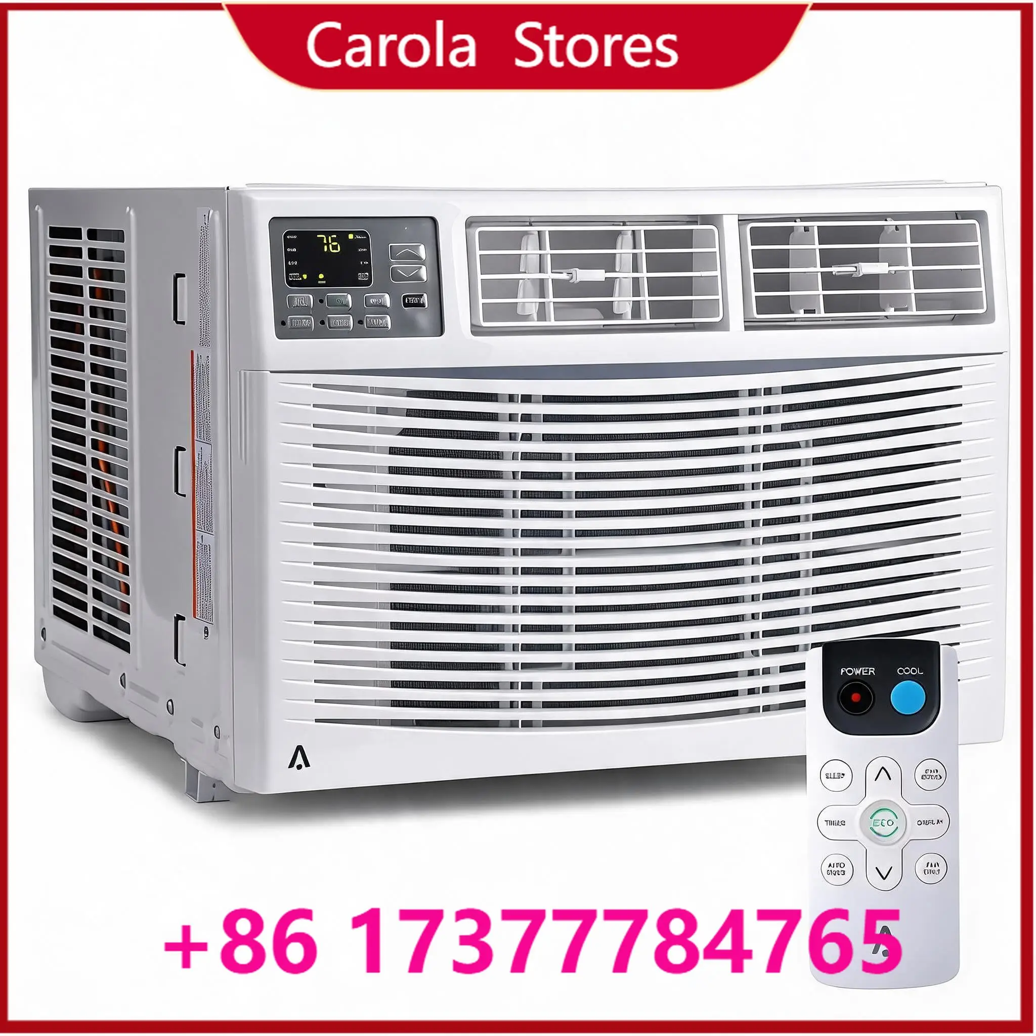 10000 BTU Smart Window AC, Energy Efficient Quiet Air Conditioner with Dehumidifier & 24 H Timer
