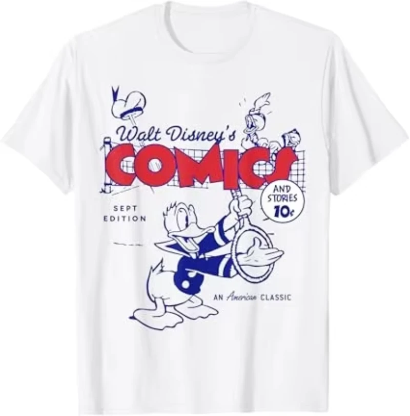 

Новая летняя футболка с принтом «Дональд Дак» 2025 года — это свободный и модный парный топ с короткими рукавами для мужчин и женщин.