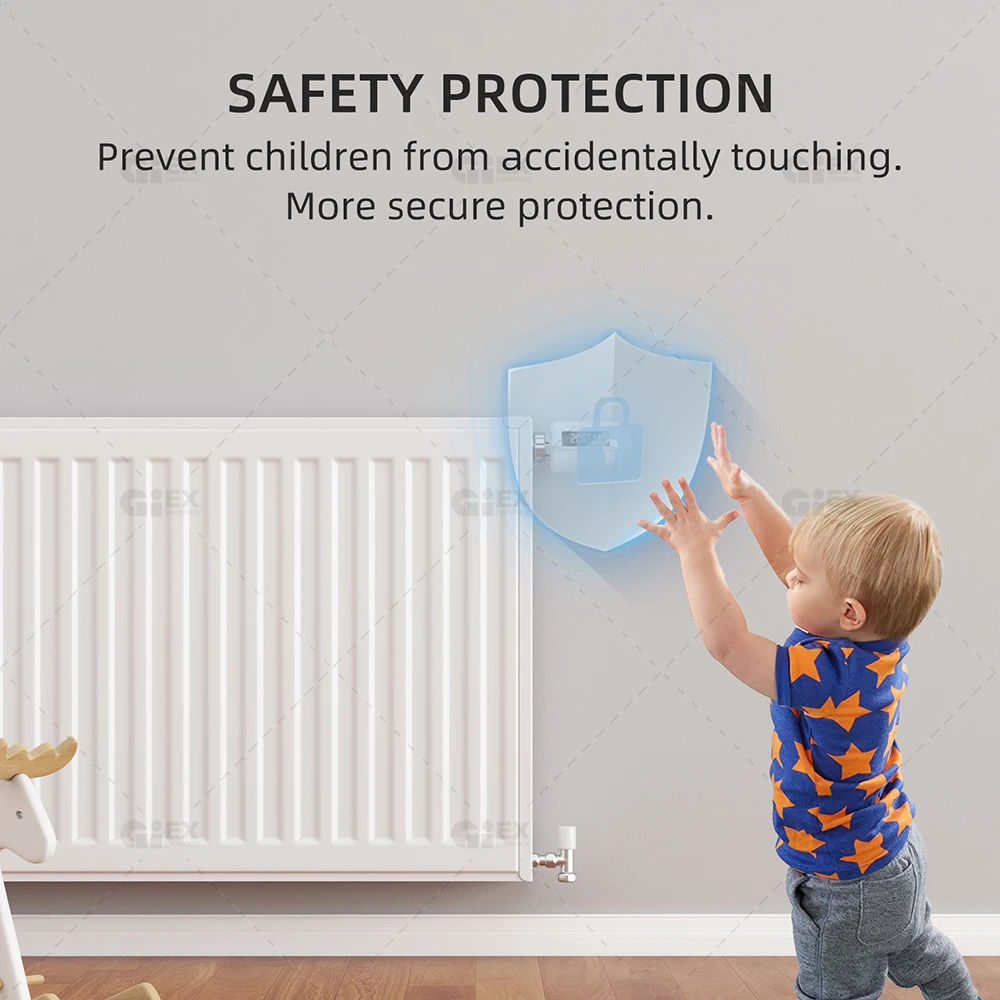 WIFI & Zigbee Thermostatic Radiator Valve Smart Radiator Actuator TRV Programmable Temperature Controller Voice Control via Tuya