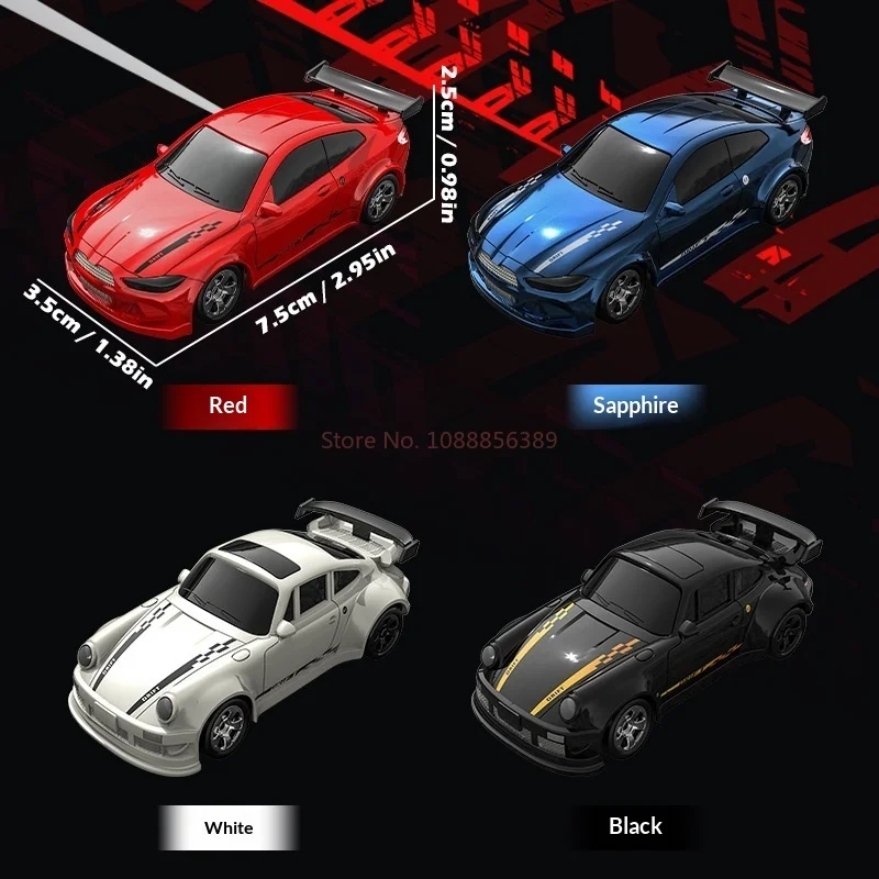 Kf20 1:64 carro de brinquedo infantil em escala completa 2.4g carro rc à deriva tração nas quatro rodas veículo de controle remoto educacional divertido brinquedo