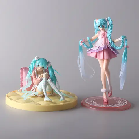 Hot Kawaii Girl Hatsune Miku Anime Figure Fashion Subclture Miku Action Figure Birthday Gift PVC Collection Model Doll Toys