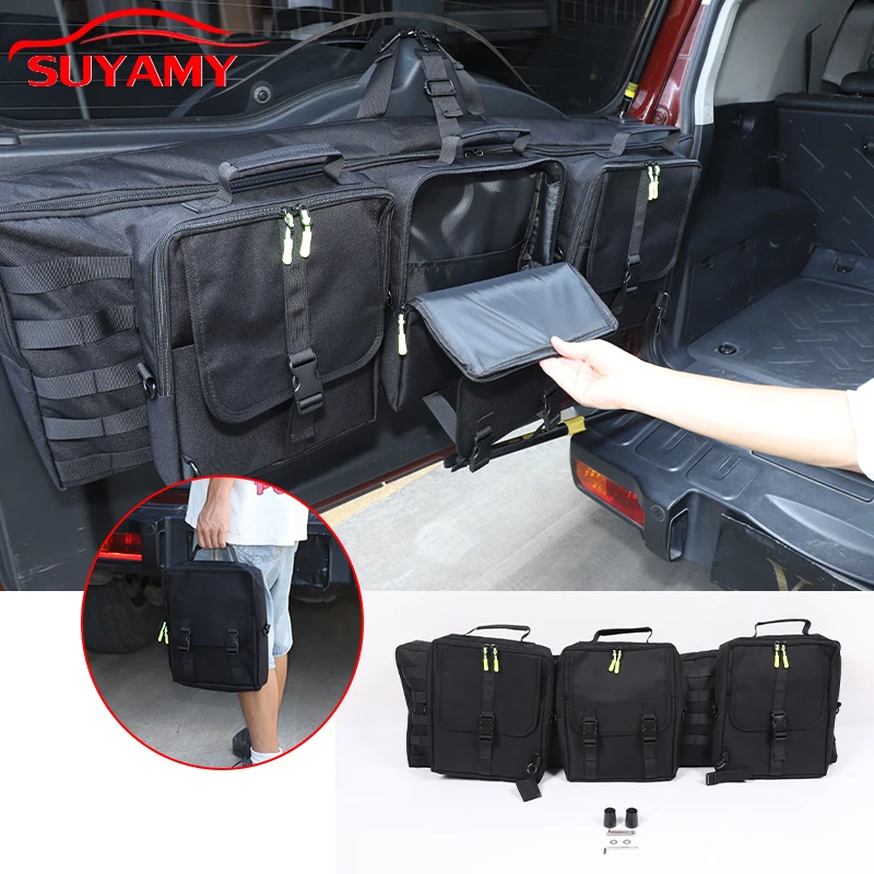

For Toyota FJ Cruiser 2007-2021 Oxford Cloth Car Rear Door Storage Bag Removable Bag Portable Organizer Accessories