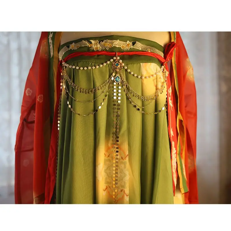 Qiye Zhenzhen Dingxiang Original Ancient Style Hanfu Exotic Classic Waist Chain All-match Long Tassel Waist Accessories