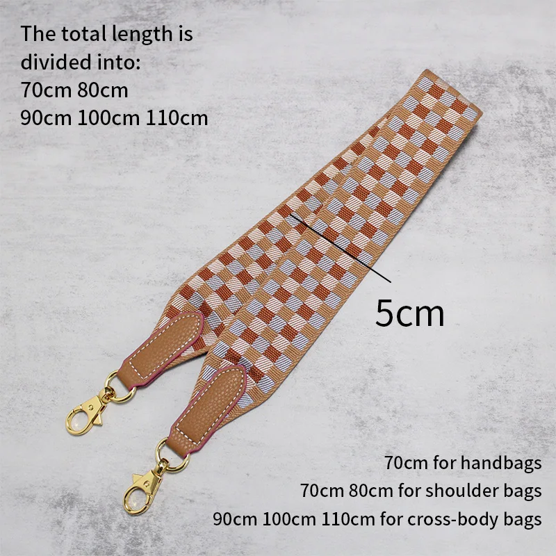 TINBERON Shoulder Strap For Canvas Bag Width 5cm Luxury Design Bag Strap Belt Replacement Handbag Bag Strap Bag Part Accessories