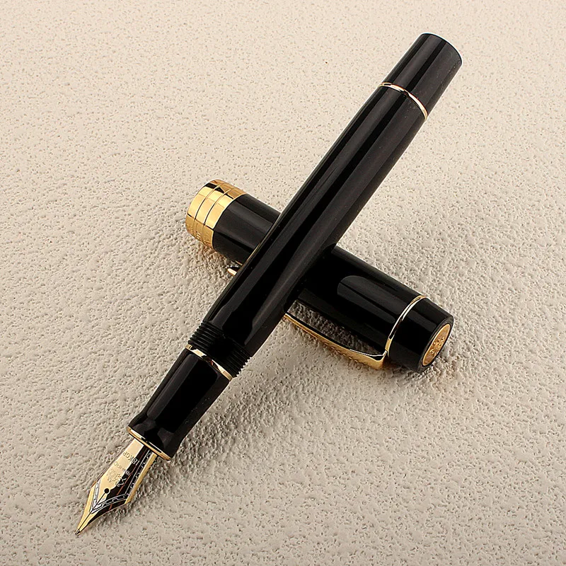 

Jinhao 100 Centennial каучуковая авторучка черный Золотой зажим иридий EF/F/M/фоторучка с конвертером офисная авторучка для бизнеса