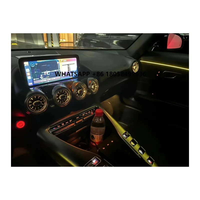 

Atmosphere Ambient Lamp Decorative Light Car Interior Light 64 Color for 15-18Benz Amg Gt-W290