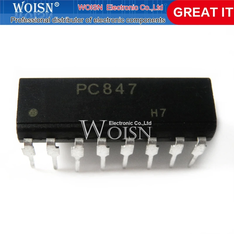 10PCS PC847-4 PC847 DIP-16