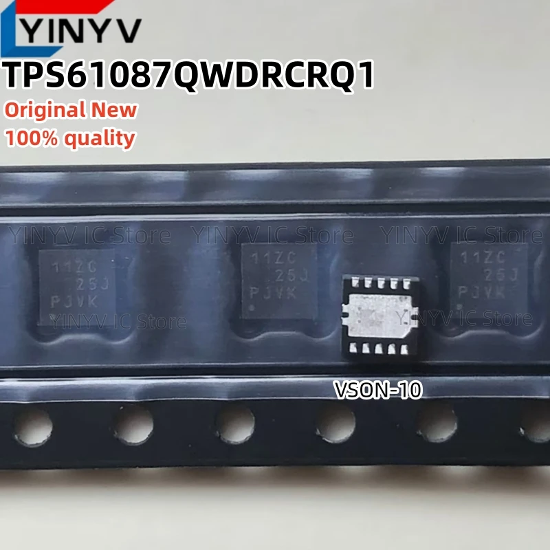 5 Stück TPS61087QWDRCRQ1 11ZC VSON-10 TPS61087QWDRCR TPS61087 650-kHz oder 1,2-MHz, 18,5-V Step-Up DC-DC-Wandler Neu 100% Qualität – Detail 1