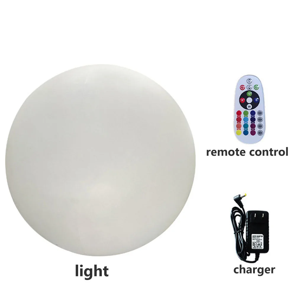 ชาร์จไฟ LED Ball Light Beach Night Light กันน้ำ RGB Globe Garden Ball Light รีโมทคอนโทรล Home Patio