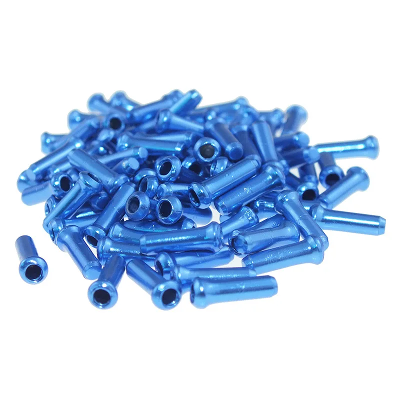 100 PCS 3mm Bike Cable End Cap For MTB Aluminium Alloy Bicycle Brake Wire Terminal Housing Ferrules Crimps Wire Tip Dust Cover