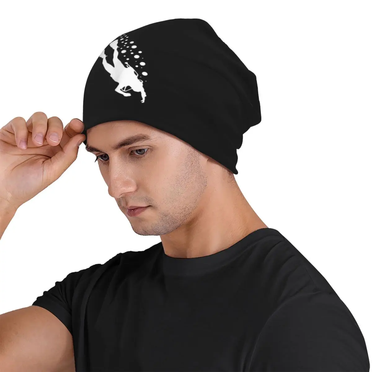 الغوص الملابس الغوص للجنسين الكبار بيني قبعات محبوك بونيه قبعة دافئة موضة الخريف الشتاء في الهواء الطلق Skullies القبعات