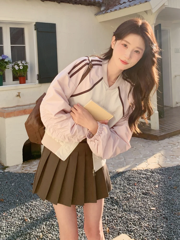 

Baseball Jackets Leopard Womens Winter Minimalism Solid Skin-Friendly Vintage Thicker Outwear Anti-Wind Asymmetrical Evening Y2K