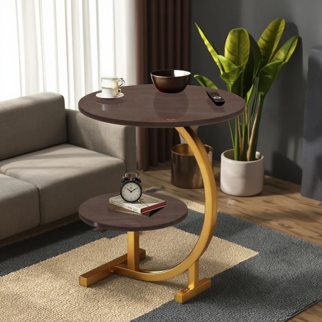 #Modern minimalist style wooden dining table expandable side coffee table living room small space
