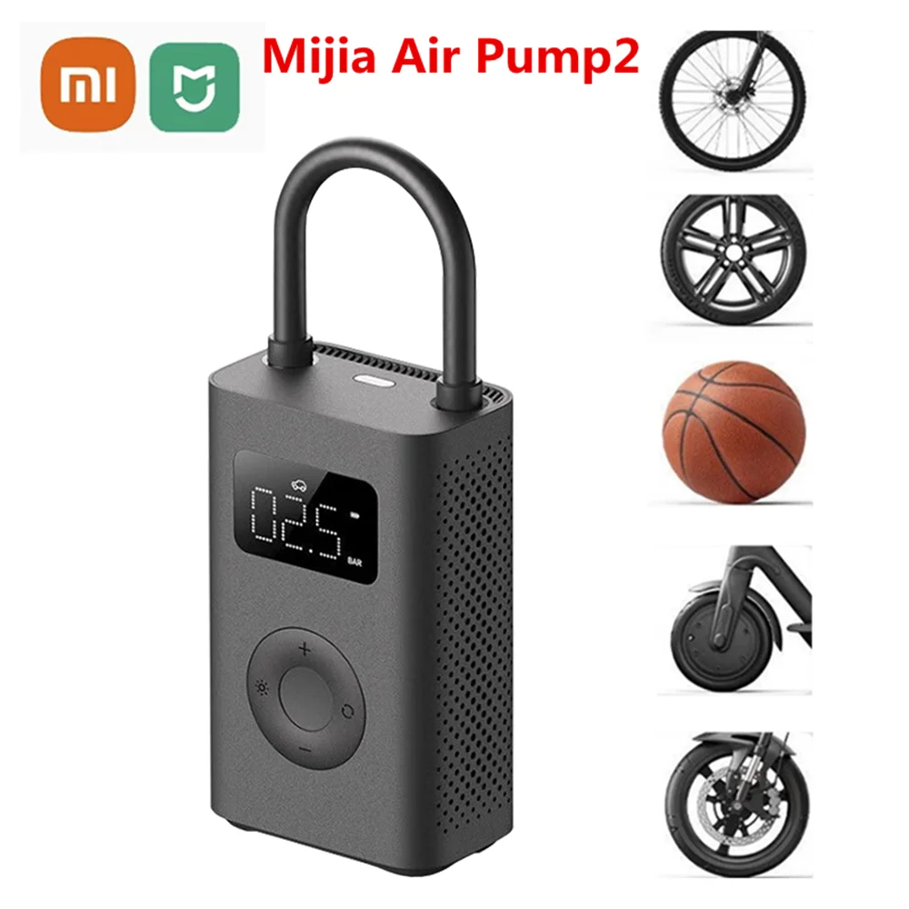 Xiaomi Mijia Air  Pump Compressor 2 Portable   Electric Air Compressor 2 Tire Sensor Mi Inflatable Treasure 2 for Car Bike Ball