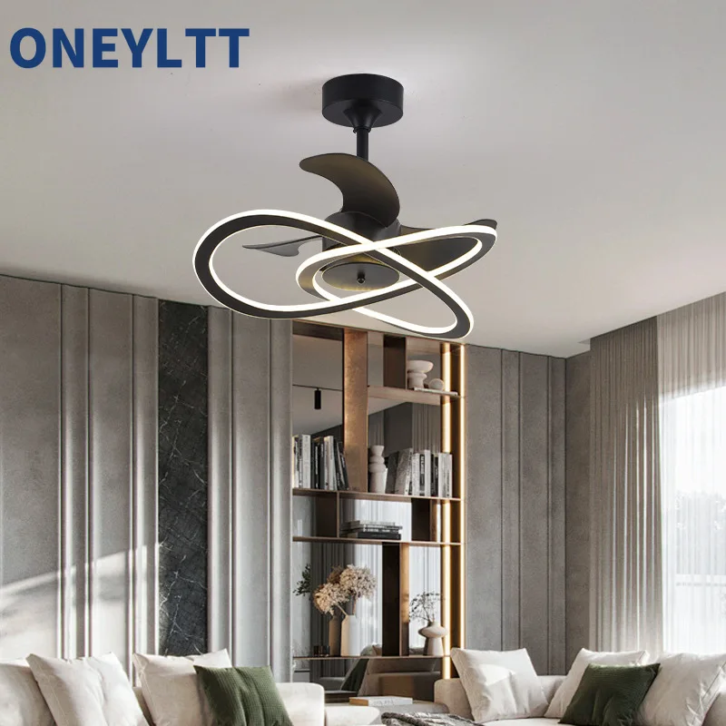 

2025 New Ceiling Fan Light Nordic Living Room Bedroom Dining Room Fan Light Home Modern Intelligent Fan Pendant Light