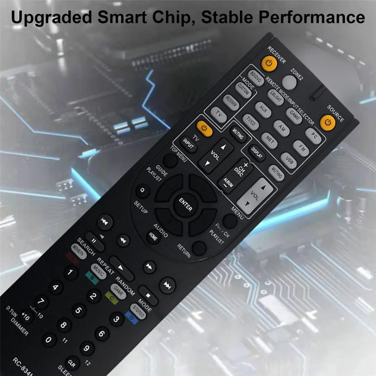 Venda quente RC-834M Substituir Controle Remoto para Receptor AV TX-NR515 TX-NR414 HT-RC440 HT-S6500 HT-S7500 HT-R791 HT-RC460 HT-R758