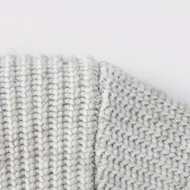 Herren-Strickjacke mit Kapuze und Reißverschluss, lässiger, locker geschnittener Pullover im Old-Money-Stil – Detail 3