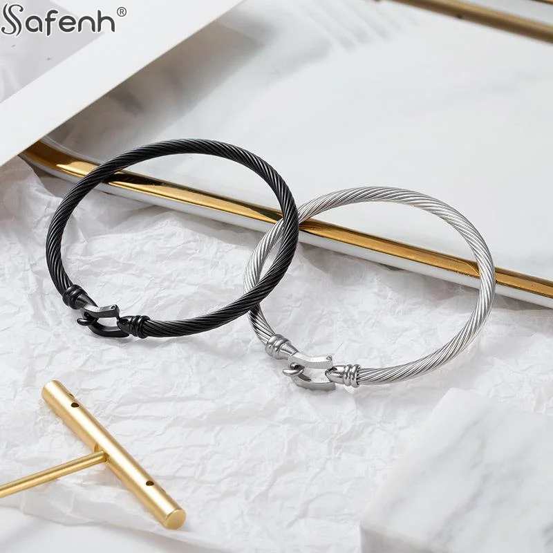 الذهب اللون الفولاذ المقاوم للصدأ القلب قلادة سحر الإسورة أساور للرجال النساء المجوهرات هدية زوجين سوار الفولاذ المقاوم للصدأ